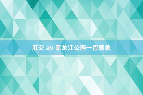 肛交 av 黑龙江公园一皆表象